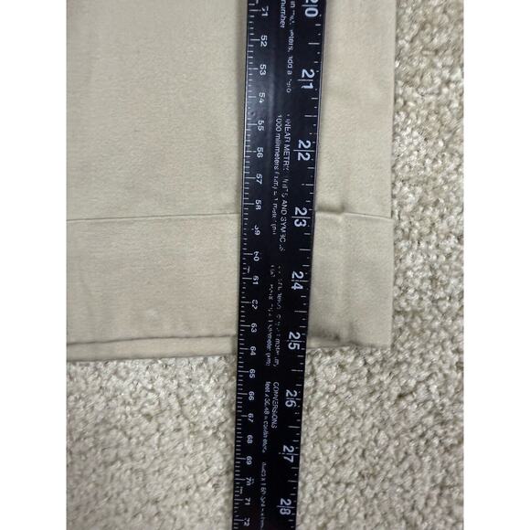 The Limited Sz 10 Drew Fit Cuffed Ankle Length Pants Beige Straight Leg B138 - Picture 15 of 16